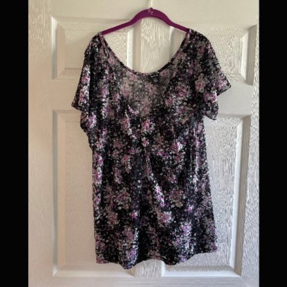 Stretch Floral Lace Tunic by Torrid - Size 2